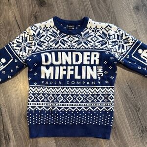 🎄The Office Blue and White Men's Ugly Christmas Sweater